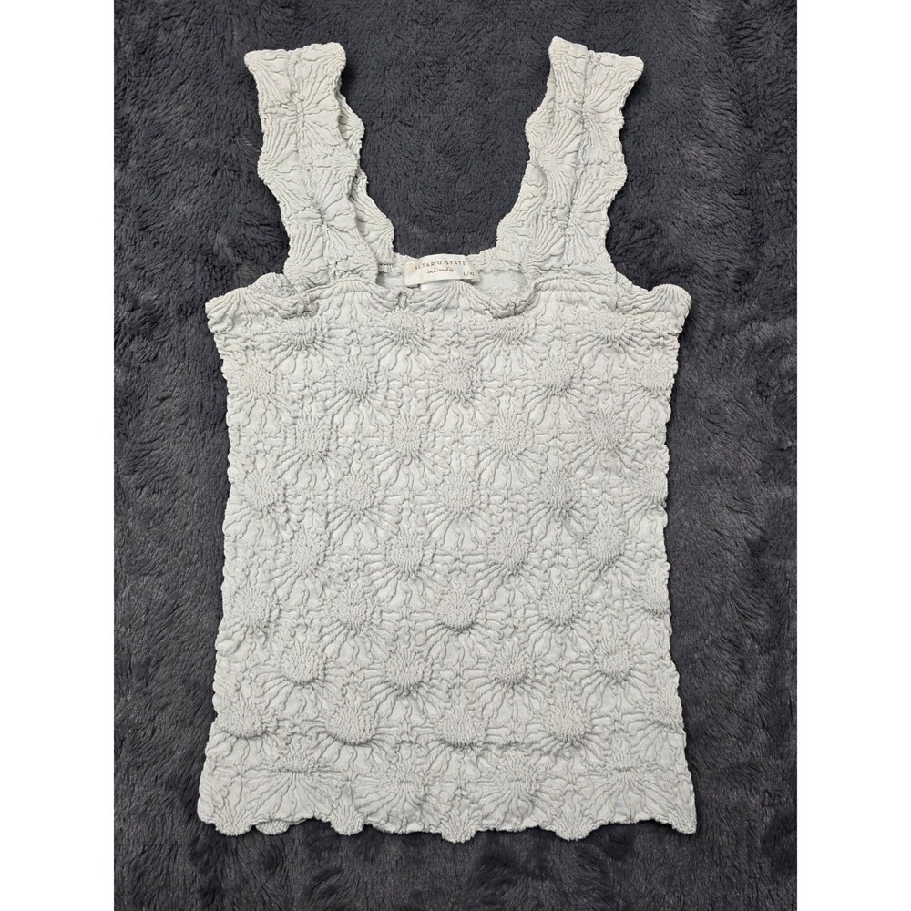 Altard State Intimates Popcorn Texture Tank Top Mint‎ Green L/XL IT8070